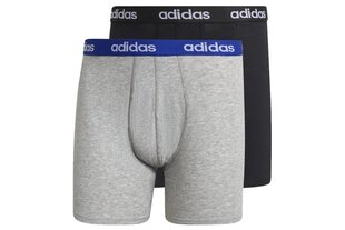 Adidas Hижнее белье Linear Brief 2p Black Grey цена и информация | Мужские трусы | hansapost.ee