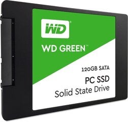 Western Digital WD Green 120GB SATA3 (WDS120G2G0A) цена и информация | Внутренние жёсткие диски (HDD, SSD, Hybrid) | hansapost.ee