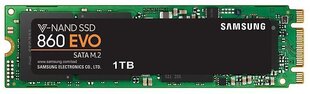 SSD 1TB Samsung 860 Evo M.2 2280 SATA3 (MZ-N6E1T0BW) hind ja info | Sisemised kõvakettad | hansapost.ee