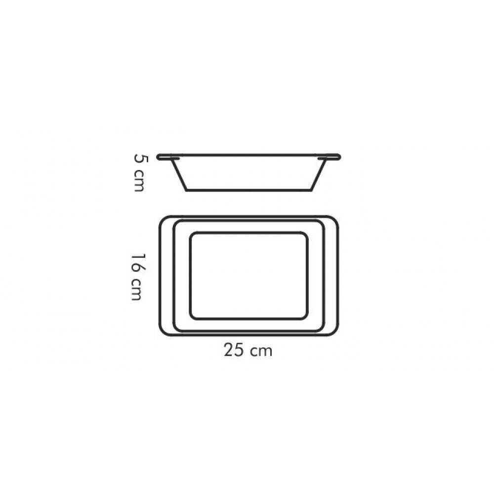 Keraamiline ahjuvorm, küpsetusvorm Tescoma Gusto 25x16 cm hind ja info | Küpsetusnõud ja tarvikud | hansapost.ee