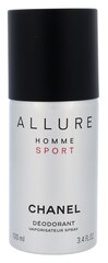Spreideodorant Chanel Allure Sport meestele 100 ml цена и информация | Дезодоранты | hansapost.ee