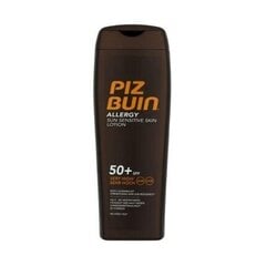 Piz Buin Лосьон для загара для чувствительной кожи Allergy SPF 50+ (Sun Sensitive Skin Lotion) Sensitiv (Лосьон для чувствительной к солнцу кожи) 200 мл цена и информация | Кремы от загара | hansapost.ee