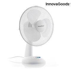 Настольный вентилятор InnovaGoods Ø 30 см, 35 Вт, белый цена и информация | Вентиляторы | hansapost.ee