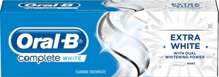 Зубная паста  Oral-B Complete Extra White 75 мл цена и информация | Зубные щетки, пасты | hansapost.ee