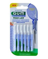 Interdentaal harjad 6 tk G.U.M.® (1312) Travler 0,6 mm hind ja info | Hambaharjad, hampapastad ja suuloputusvedelikud | hansapost.ee