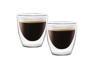 Vialli Design espressotassid topeltklaasist seintega Amo, 80 ml, 2 tk. price and information | Glasses, mugs and jugs | hansapost.ee