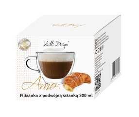 Vialli Design tass topeltklaasist seinaga Amo, 300 ml hind ja info | Klaasid, kruusid ja kannud | hansapost.ee