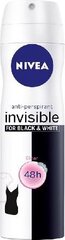 Spreideodorant naistele Nivea Invisible Clear, 150 ml цена и информация | Дезодоранты | hansapost.ee