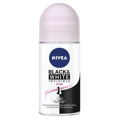 Шариковый дезодорант для женщин Nivea Invisible Clear, 50 мл цена и информация | Дезодоранты | hansapost.ee