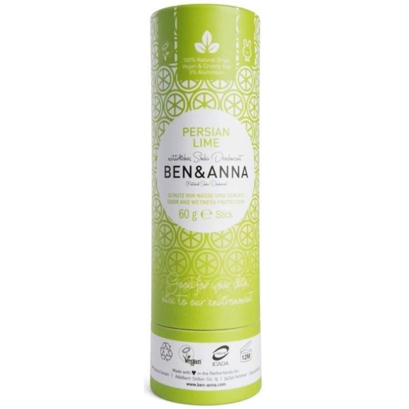 Pulkdeodorant paberpakendis Ben&Anna Persian Lime, 60 g цена и информация | Deodorandid | hansapost.ee