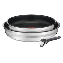 Tefal Ingenio Jamie Oliver pannid 24 ja 28 cm + eemaldatav käepide hind ja info | Pannid | hansapost.ee