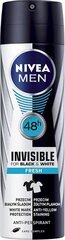 Спрей дезодорант Nivea Invisible Fresh, 150 мл цена и информация | Дезодоранты | hansapost.ee