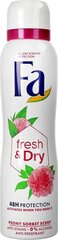 Pihustatav deodorant Fa Fresh & Dry Peony Sorbet, 150 ml hind ja info | Fa Parfüümid, lõhnad ja kosmeetika | hansapost.ee