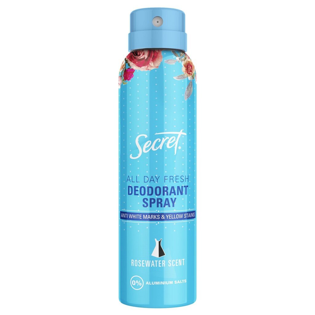 Naiste spreideodorant Secret Rose Water, 150 ml hind ja info | Deodorandid | hansapost.ee