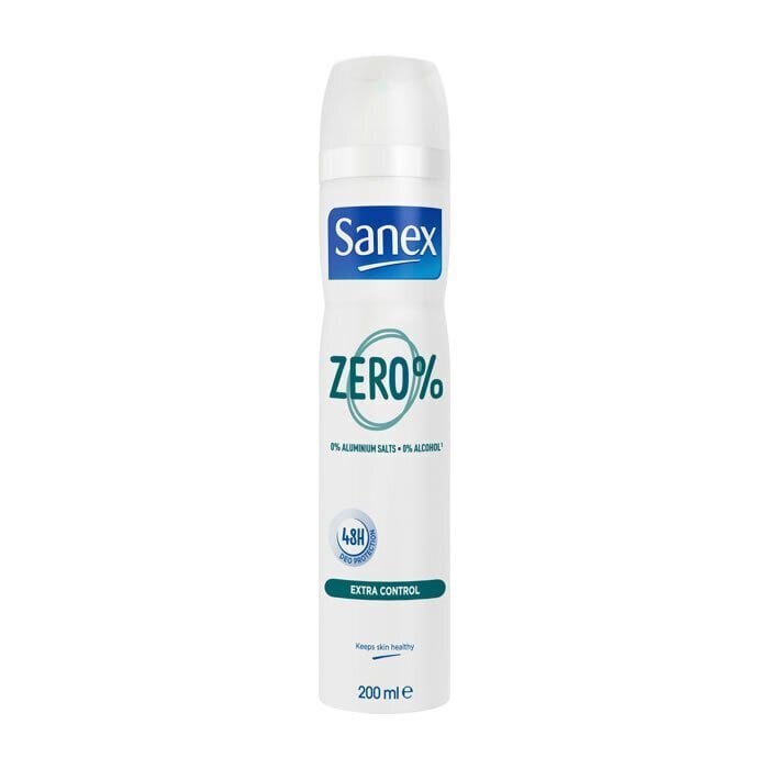 Spreideodorant Sanex Zero 200 ml Extra Control цена и информация | Deodorandid | hansapost.ee