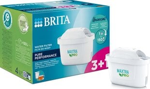 BRITA Maxtra Pro Pure Performance 3+1 шт цена и информация | Фильтры для воды | hansapost.ee