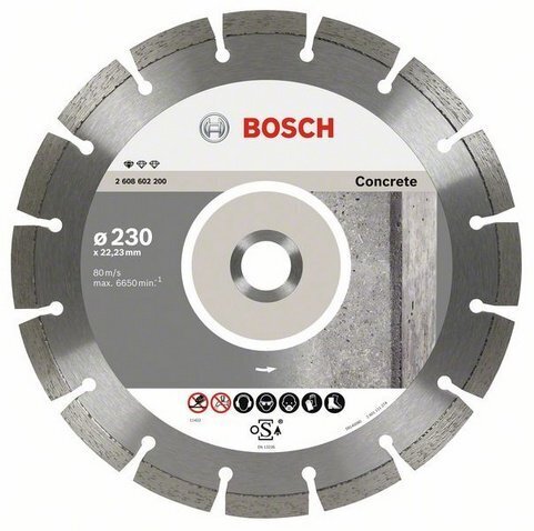 Teemantlõikeketas Bosch Standard for Concrete, v hind ja info | Käsitööriistad | hansapost.ee
