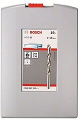 Puuri otsikud metallist Bosch HSS suurused 1,5 2 7 4,5 4 5,5 5 1 3 2,5 3,5 6 10 6,5 7,5 8 8,5 9 9,5mm (2608587013) hind ja info | Käsitööriistad | hansapost.ee