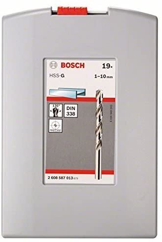 Puuri otsikud metallist Bosch HSS suurused 1,5 2 7 4,5 4 5,5 5 1 3 2,5 3,5 6 10 6,5 7,5 8 8,5 9 9,5mm (2608587013) цена и информация | Käsitööriistad | hansapost.ee