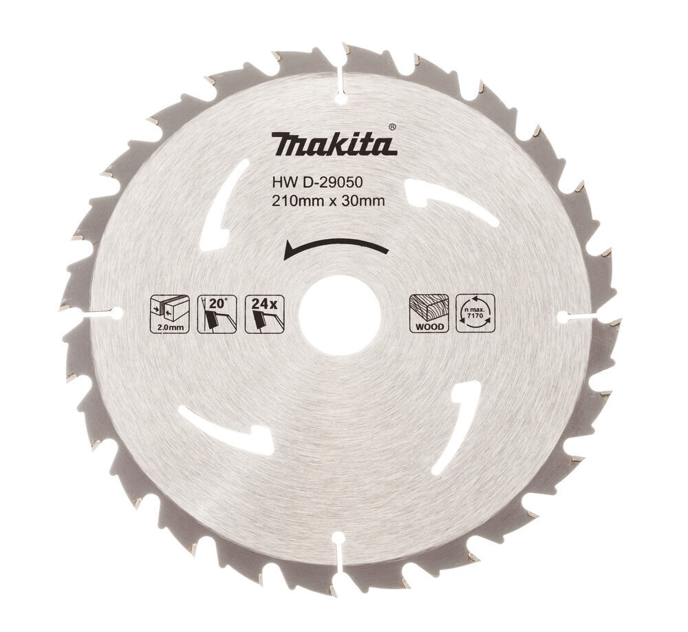 T.C.T saeketas 210 x 2 x 30 mm 20° T24 D-29050 Makita цена и информация | Käsitööriistad | hansapost.ee