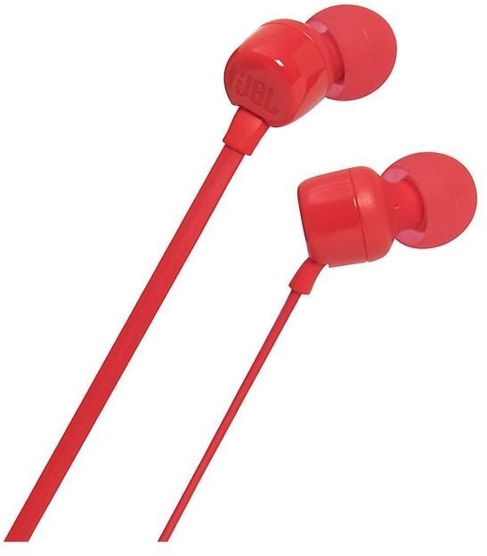 JBL T110 peakomplektid mikrofoniga / 3,5 mm / punane (EU blister) цена и информация | Kõrvaklapid | hansapost.ee