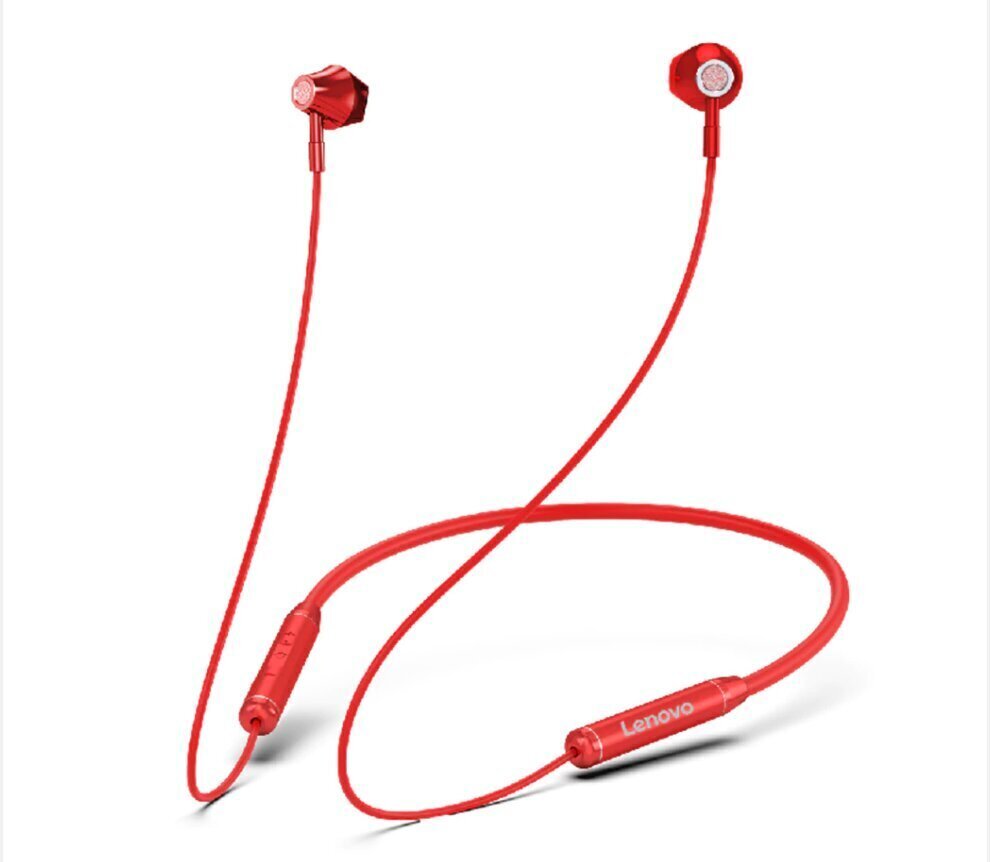 Lenovo Bluetooth-HE06 Red цена и информация | Kõrvaklapid | hansapost.ee