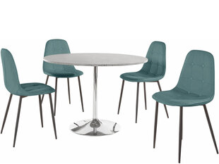 Комплект мебели Notio Living Terri/Lamar, серый/синий цена и информация | Комплекты мебели для столовой | hansapost.ee