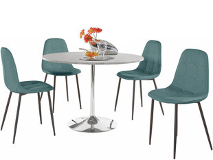 Комплект мебели Notio Living Terri/Lamar, серый/синий цена и информация | Комплекты мебели для столовой | hansapost.ee