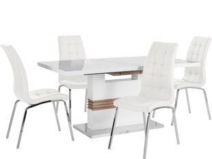 Комплект мебели для столовой Notio Living Pavlos 200/Lila, белый цена и информация | Комплекты мебели для столовой | hansapost.ee