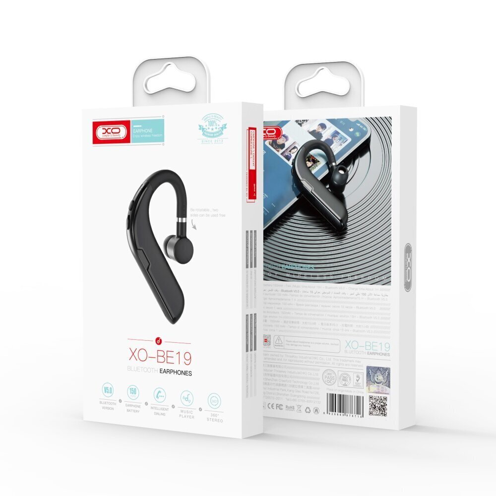 XO Bluetooth BE19 Black hind ja info | Kõrvaklapid | hansapost.ee