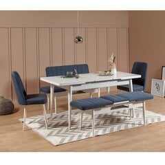 Комплект для столовой Kalune Design 869(I), белый/синий цена и информация | Комплекты мебели для столовой | hansapost.ee