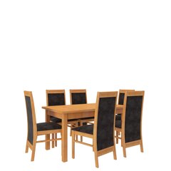 Обеденный гарнитур ADRK Furniture Rodos 7, коричневый цена и информация | Комплекты мебели для столовой | hansapost.ee