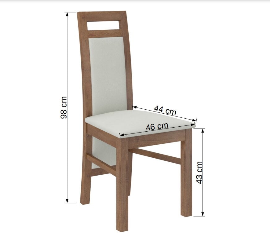 Söögitoakomplekt ADRK Furniture Rodos 14, pruun hind ja info | Söögilauakomplektid | hansapost.ee