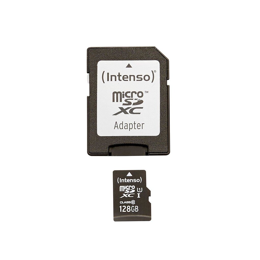 MEMORY MICRO SDXC 128GB UHS-I/W/ADAPTER 3423491 INTENSO цена и информация | Mälukaardid mobiiltelefonidele | hansapost.ee