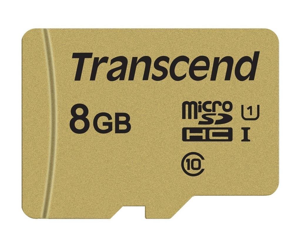 TRANSCEND GOLD 500S MICROSD W/ADP (V30) R95/W60 8GB цена и информация | Mälukaardid mobiiltelefonidele | hansapost.ee