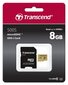 TRANSCEND GOLD 500S MICROSD W/ADP (V30) R95/W60 8GB цена и информация | Mälukaardid mobiiltelefonidele | hansapost.ee