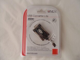 Кабель Lindy USB - USB Seriell Konverter Lite цена и информация | Адаптеры, USB-разветвители | hansapost.ee