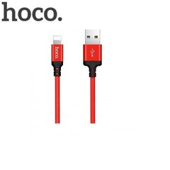 USB кабель Hoco X14 Lightning, красный-черный 1.0 м цена и информация | Кабели для телефонов | hansapost.ee