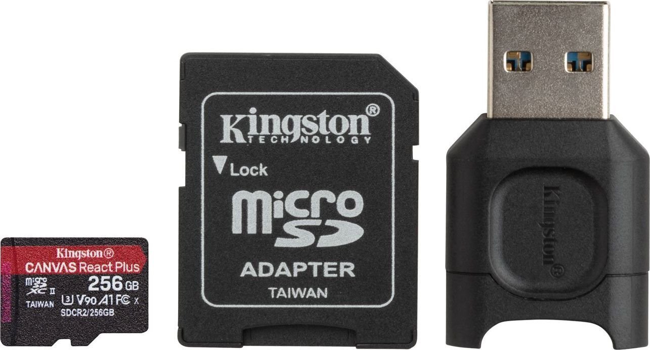 MEMORY MICRO SDXC 256GB UHS-II/W/READER MLPMR2/256GB KINGSTON цена и информация | Mälukaardid mobiiltelefonidele | hansapost.ee