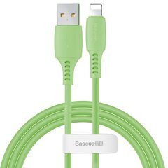 Кабель для зарядки / передачи данных USB - Lightning Baseus Colourful 1.2 м, зеленый цена и информация | Кабели для телефонов | hansapost.ee