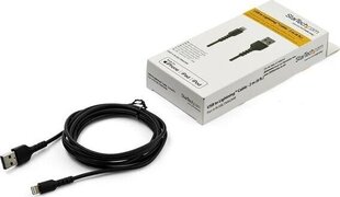 STARTECH 2m USB to Lightning Cable black hind ja info | Mobiiltelefonide kaablid | hansapost.ee