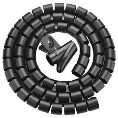 Держатель кабеля Ugreen spiral tube, 5 м, черный (30820) (ctz220) цена и информация | Кабели для телефонов | hansapost.ee