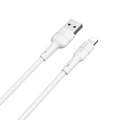 USB кабель Borofone BX30 Lightning 1.0 м, силиконовый белый цена и информация | Borofone 43757-uniw | hansapost.ee