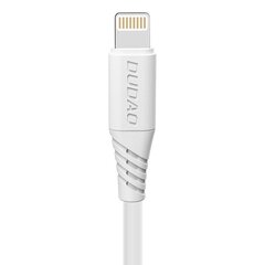 Кабель для быстрой зарядки и передачи данных Dudao USB / Lightning 5А, 2 м, белый цена и информация | Dudao Мобильные телефоны, Фото и Видео | hansapost.ee