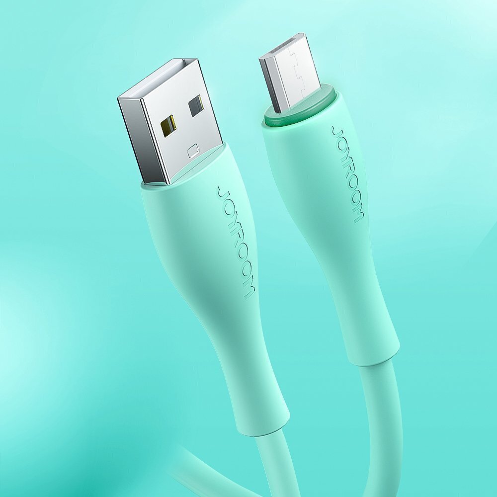 Joyroom USB - micro USB cable 2,4 A 1 m white (S-1030M8) hind ja info | Mobiiltelefonide kaablid | hansapost.ee