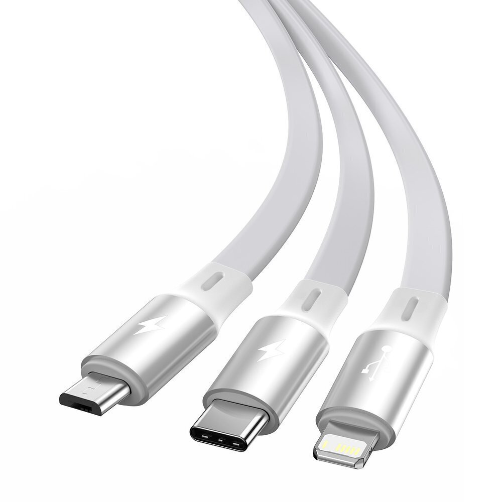 Baseus BSU2708WHT, USB Typ C / Lightning цена и информация | Mobiiltelefonide kaablid | hansapost.ee