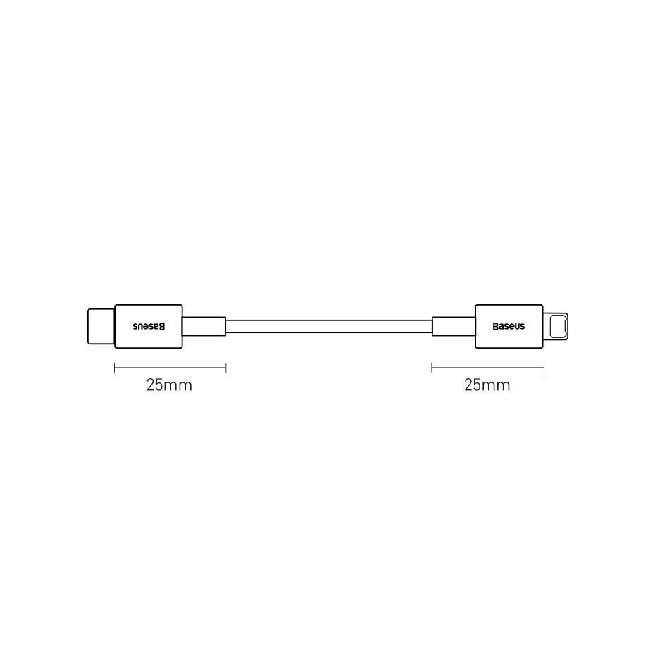 Baseus BSU2662BLU, USB Typ C / Lightning цена и информация | Mobiiltelefonide kaablid | hansapost.ee