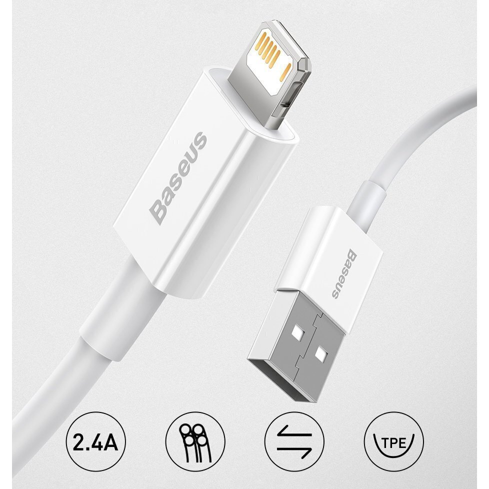 Alus USB, 2 m hind ja info | Mobiiltelefonide kaablid | hansapost.ee