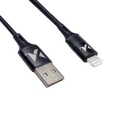 Wozinsky cable USB - Lightning 2,4A 1m black (WUC-L1B) цена и информация | Wozinsky Телефоны и аксессуары | hansapost.ee