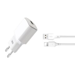 XO wall charger L73 1x USB 2,4A white цена и информация | Зарядные устройства для телефонов | hansapost.ee